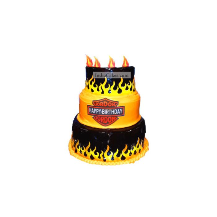 4 Kg Harley Devidson Theme Cake Pune 4 Kg Harley Devidson Theme Cake Pune