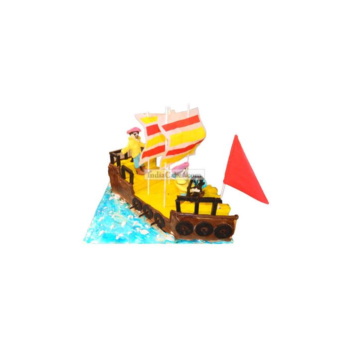 3 Kg Pirate Ship Cake 3 Kg Pirate Ship Cake