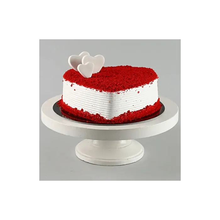 Valentines Heart Red Velvet Cake Half Kg