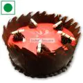 Half Kg Eggless Choco Strawberry Mousse Cake thumbnail
