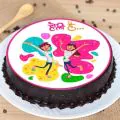 Eggless Holi Hai Poster Cake thumbnail