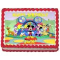 Eggless Mickey and Friends Photo Cake Half Kg thumbnail