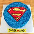 Eggless Super Dad Cream Cake Half Kg thumbnail