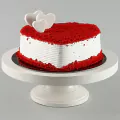 Valentines Heart Red Velvet Cake Half Kg thumbnail