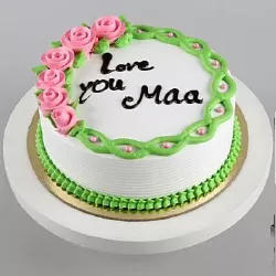 Delicious Love You Maa Pineapple Cake Half Kg