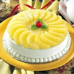 Fresh Creamy Pineapple Cake Half Kgs