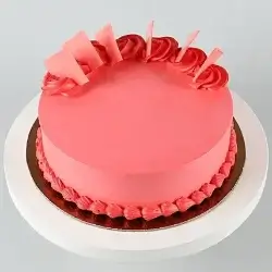 Red Strawberry Cake Half Kgs
